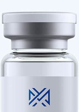 Peptides Catalog Peptide vial close-up with Extreme Peptide branded label